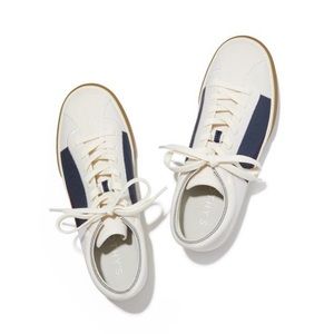 Rothy’s BlackBerry Block Lace Up Sneaker